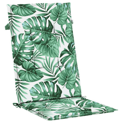 vidaXL Coussins de dossier haut 6 pcs Motif feuille Tissu
