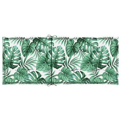 vidaXL Coussins de dossier haut 6 pcs Motif feuille Tissu