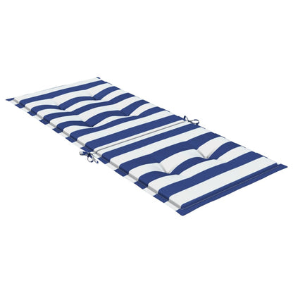 vidaXL Coussins de dossier haut 6 pcs Bleu et blanc rayé Tissu