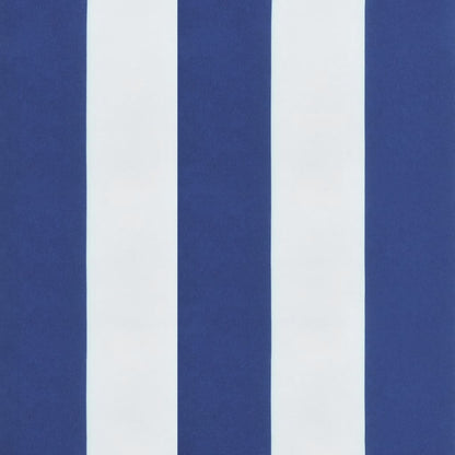 vidaXL Coussins de dossier haut 6 pcs Bleu et blanc rayé Tissu