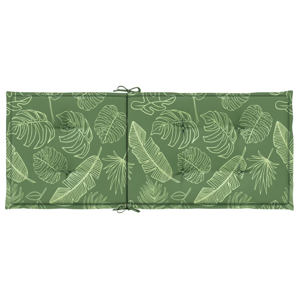 vidaXL Coussins de dossier haut 4 pcs Tissu Motif à feuilles
