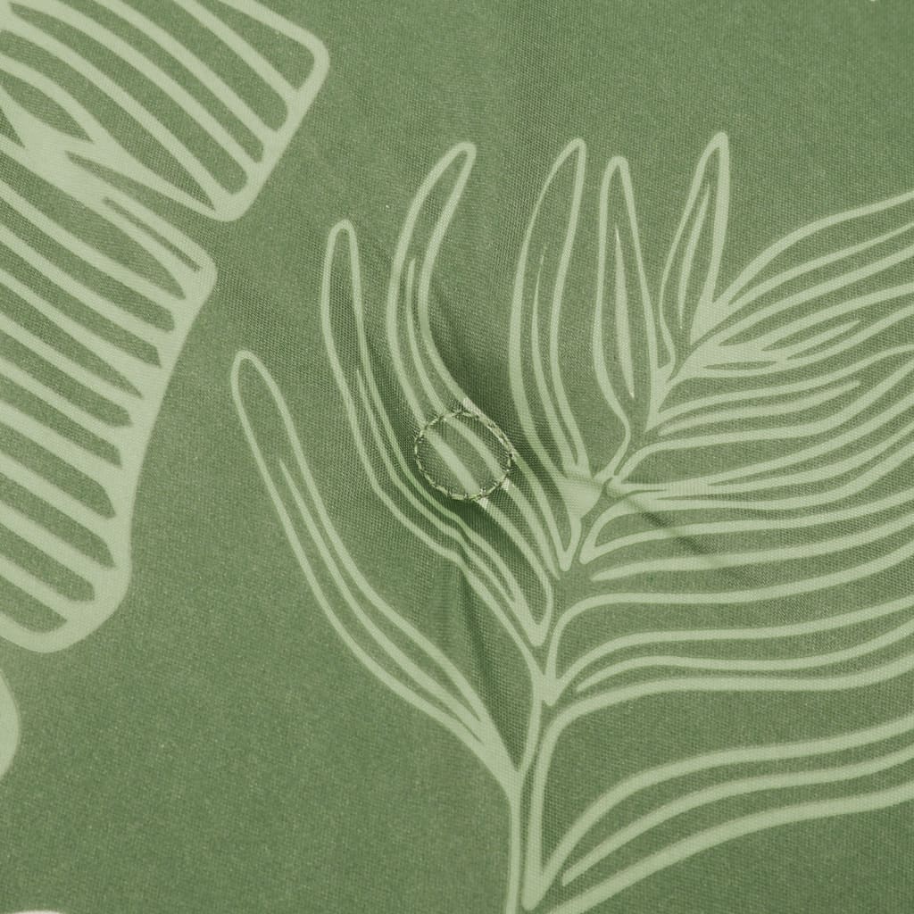 vidaXL Coussins de dossier haut 4 pcs Tissu Motif à feuilles