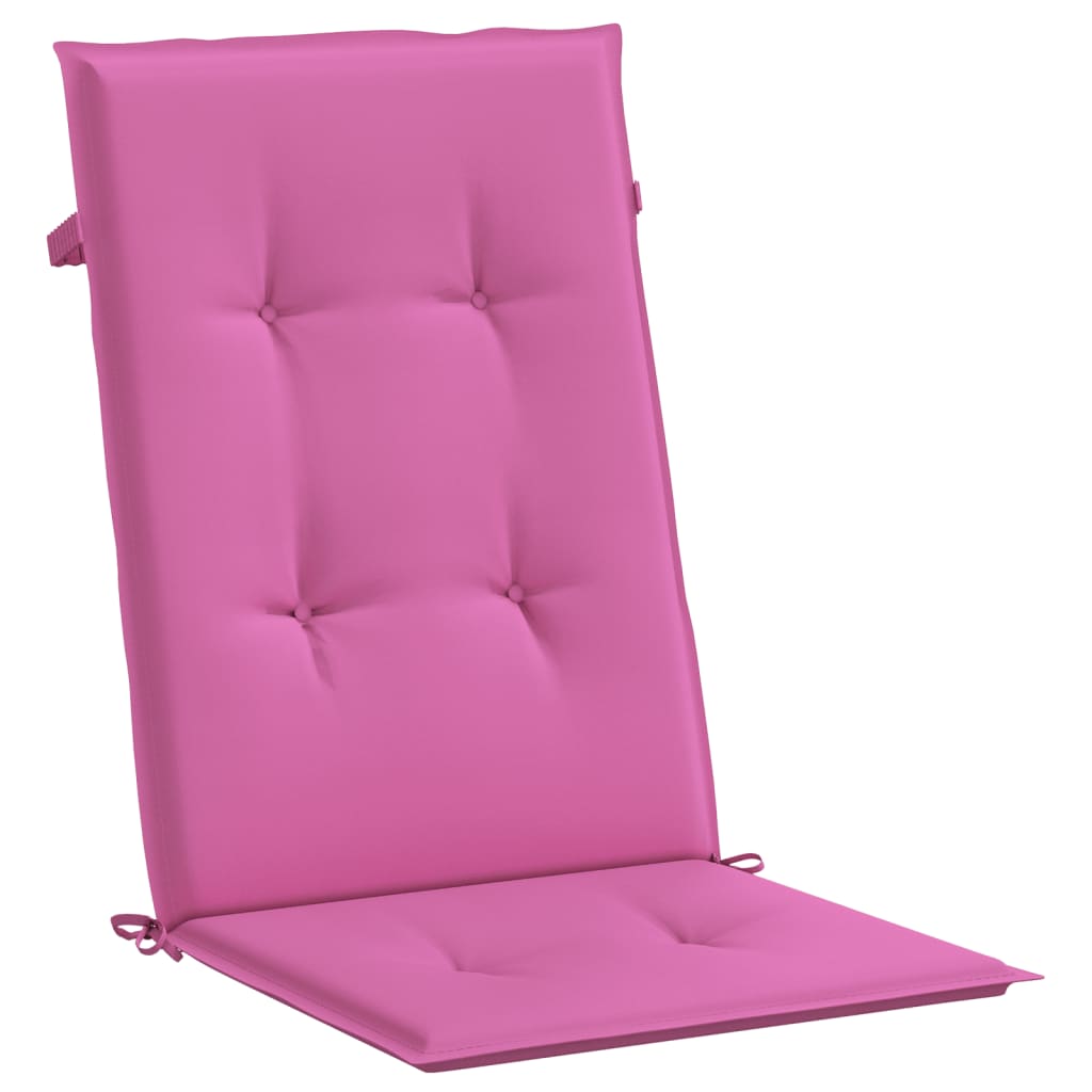vidaXL Hochlehner-Auflagen 6 Stk. Rosa Stoff