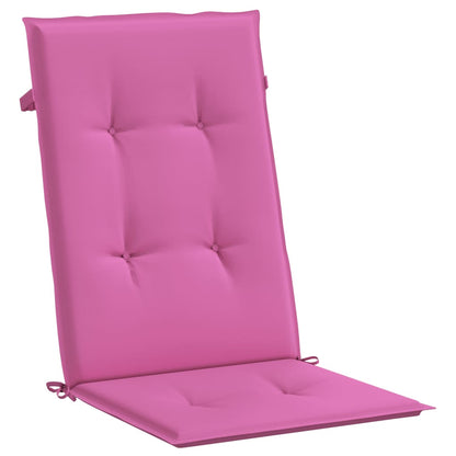 vidaXL Hochlehner-Auflagen 6 Stk. Rosa Stoff