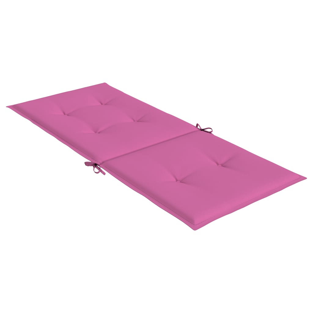 vidaXL Hochlehner-Auflagen 6 Stk. Rosa Stoff