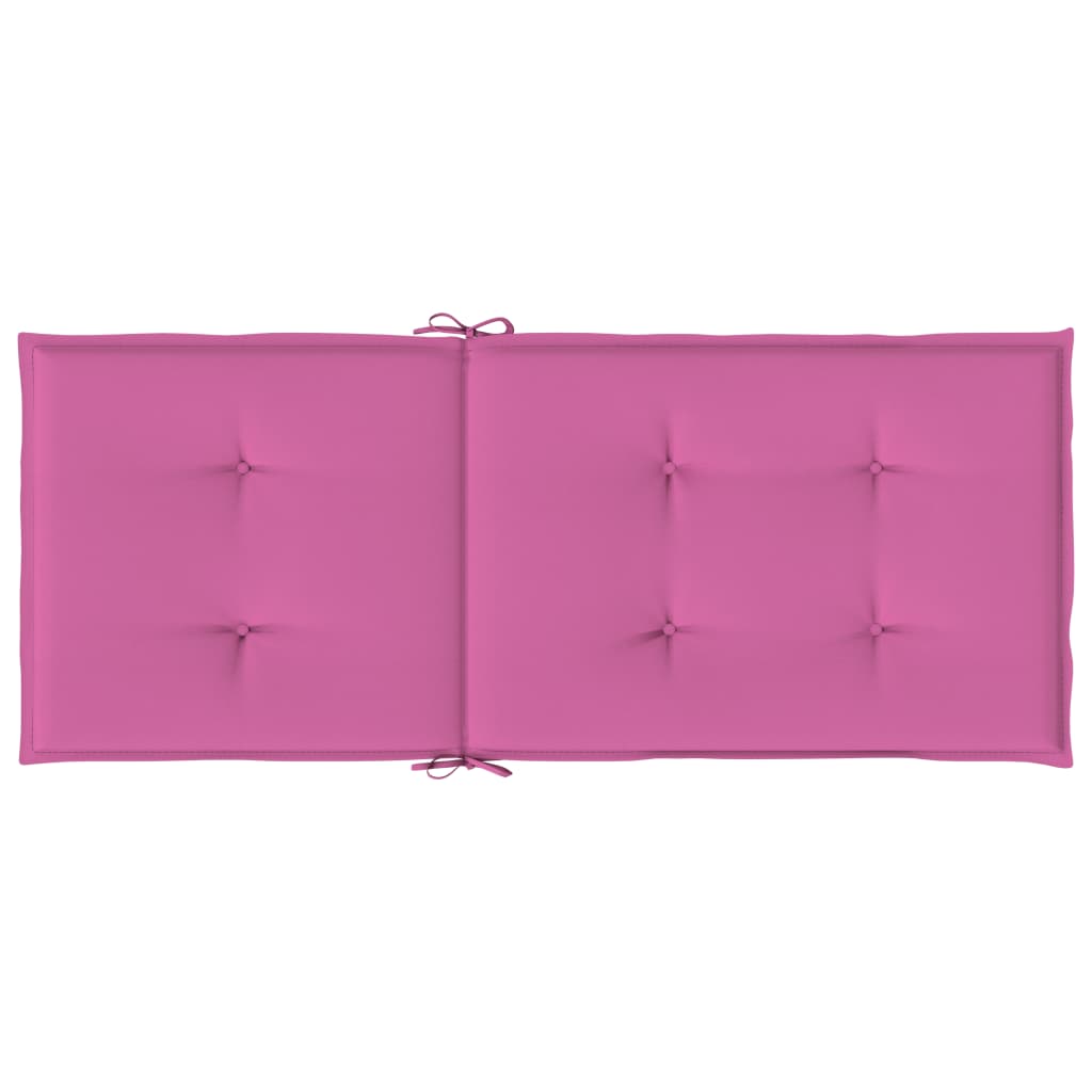 vidaXL Hochlehner-Auflagen 6 Stk. Rosa Stoff