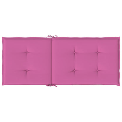 vidaXL Hochlehner-Auflagen 6 Stk. Rosa Stoff