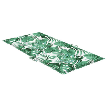 vidaXL Coussins de chaise longue 4 pcs Motif feuilles Tissu