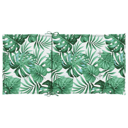vidaXL Coussins de chaise longue 4 pcs Motif feuilles Tissu