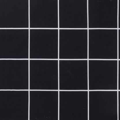 vidaXL Coussins pour chaises à dossier bas 2 pcs Tissu à carreaux noir