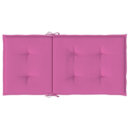 vidaXL Coussins pour chaises basses 2 pcs Tissu rose