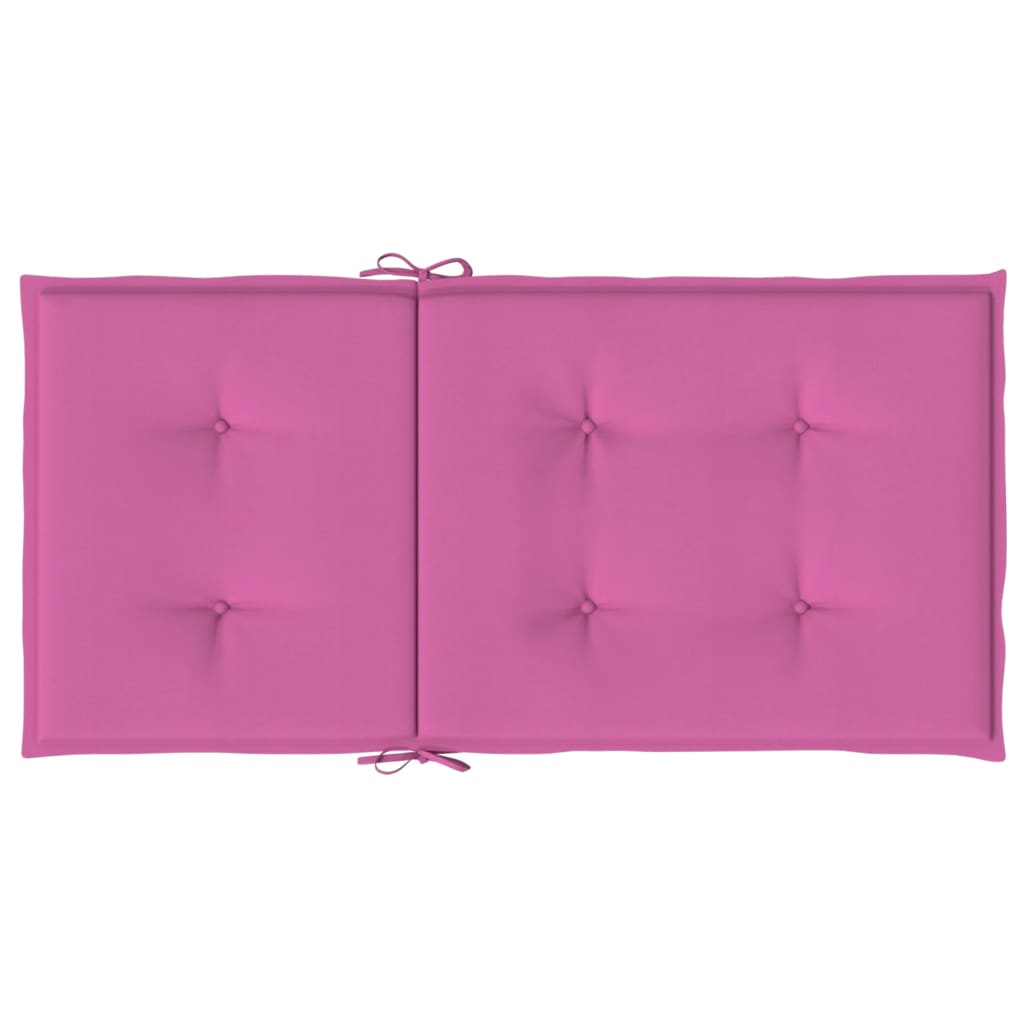 vidaXL Niedriglehner-Auflagen 4 Stk. Rosa Stoff
