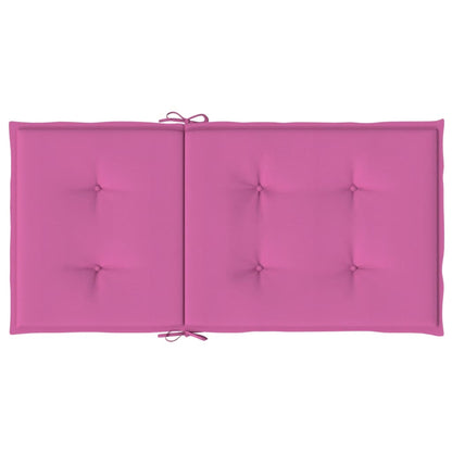 vidaXL Niedriglehner-Auflagen 4 Stk. Rosa Stoff