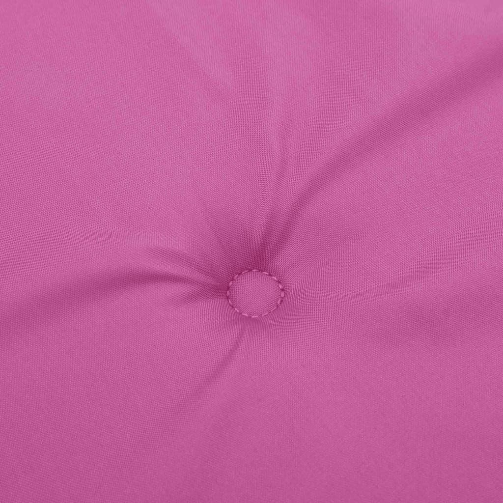 vidaXL Niedriglehner-Auflagen 4 Stk. Rosa Stoff
