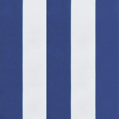 vidaXL Coussin de bain de soleil bleu et blanc à rayures en tissu Oxford