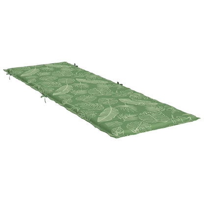 vidaXL Sonnenliegen-Auflage Blattmuster Oxford-Gewebe