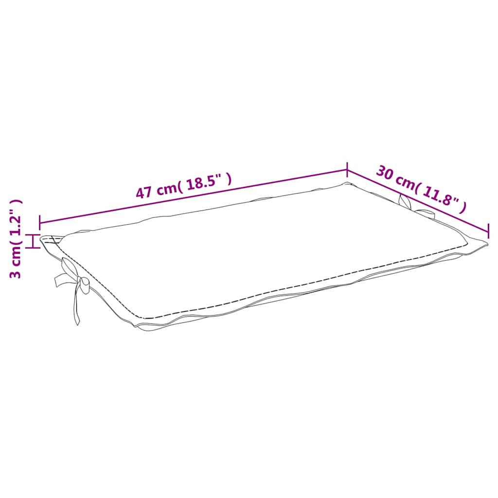 vidaXL Sonnenliegen-Auflage Rosa Oxford-Gewebe