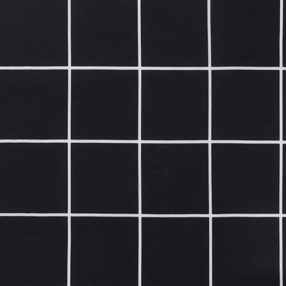 vidaXL Liegestuhl-Auflage Schwarz Karomuster Oxford-Gewebe