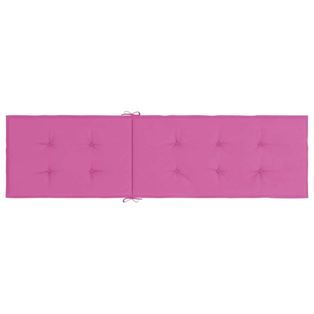 vidaXL Liegestuhl-Auflage Rosa Oxford-Gewebe