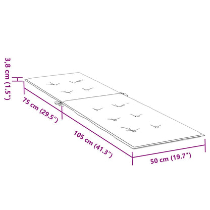 vidaXL Liegestuhl-Auflage Rosa Oxford-Gewebe