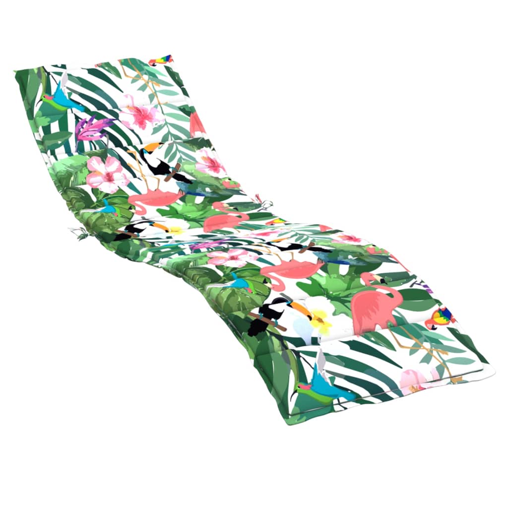 vidaXL Coussin de bain de soleil multicolore en tissu Oxford