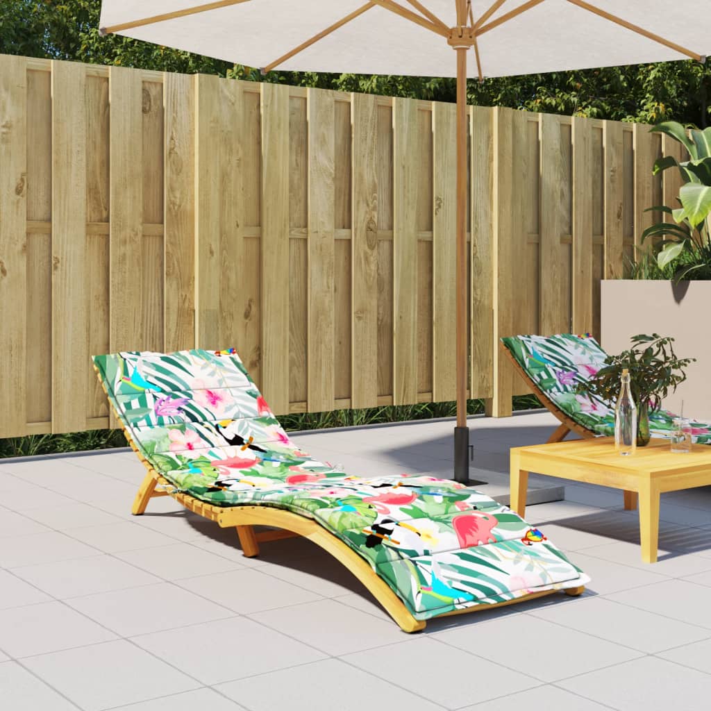vidaXL Coussin de bain de soleil multicolore en tissu Oxford