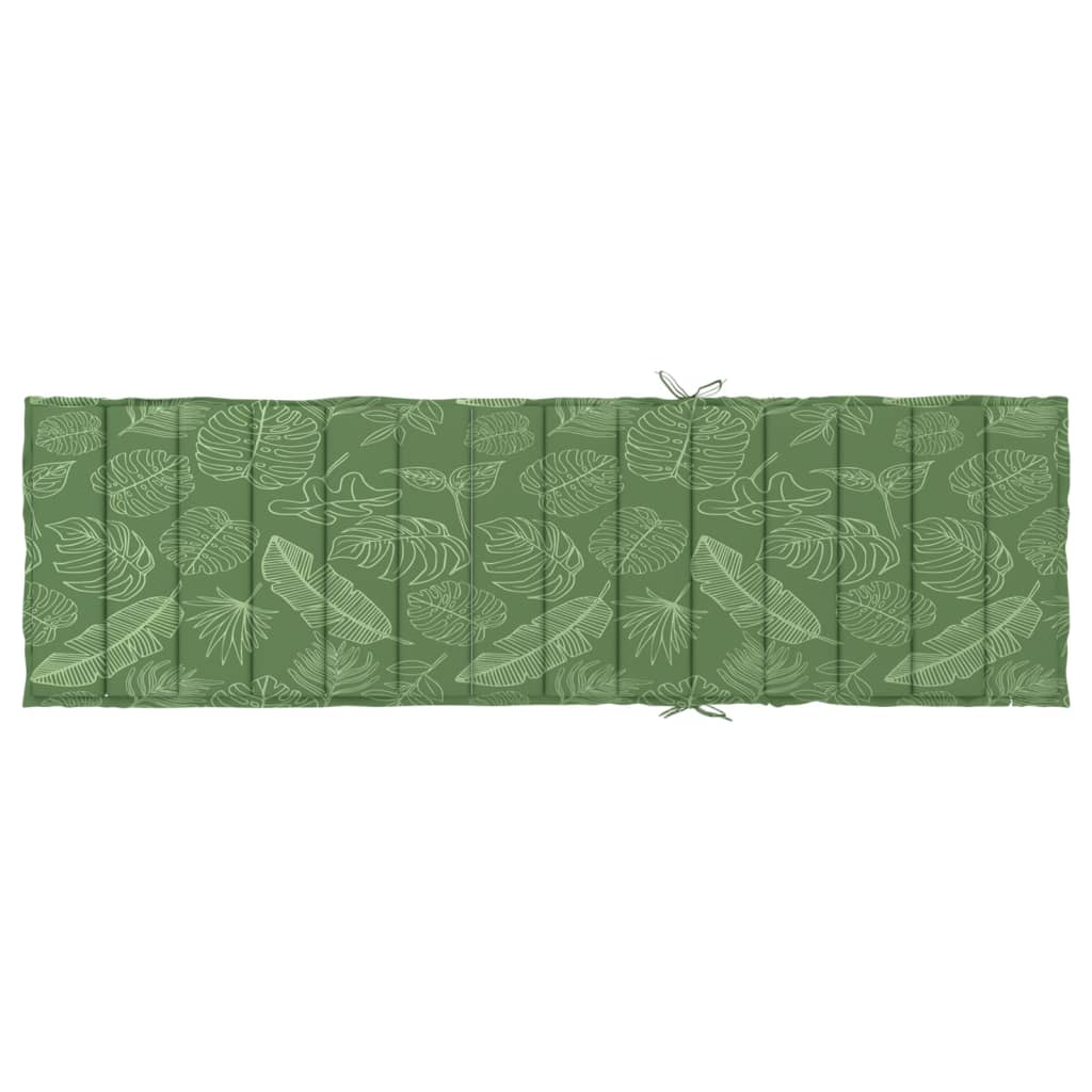 vidaXL Sonnenliegen-Auflage Blattmuster Oxford-Gewebe