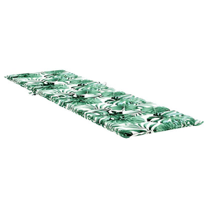 vidaXL Liege-Kissen Blatt Blattmuster 200 x 70 x 3 cm Oxford-Stoff