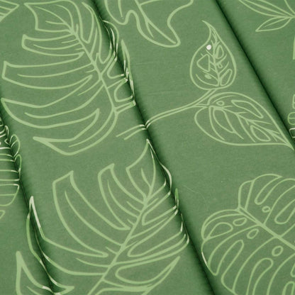 vidaXL Coussin de bain de soleil motif feuilles Tissu Oxford