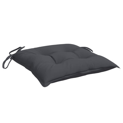 vidaXL Coussins de chaise 2 pcs Anthracite 40x40x7 cm Tissu Oxford