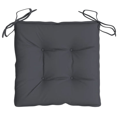 vidaXL Coussins de chaise 2 pcs Anthracite 40x40x7 cm Tissu Oxford