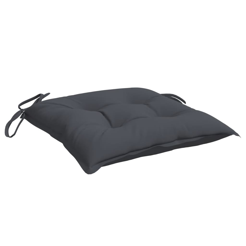 vidaXL Coussins de chaise 4 pcs Anthracite 40x40x7 cm Tissu Oxford