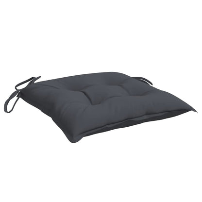 vidaXL Coussins de chaise 4 pcs Anthracite 40x40x7 cm Tissu Oxford