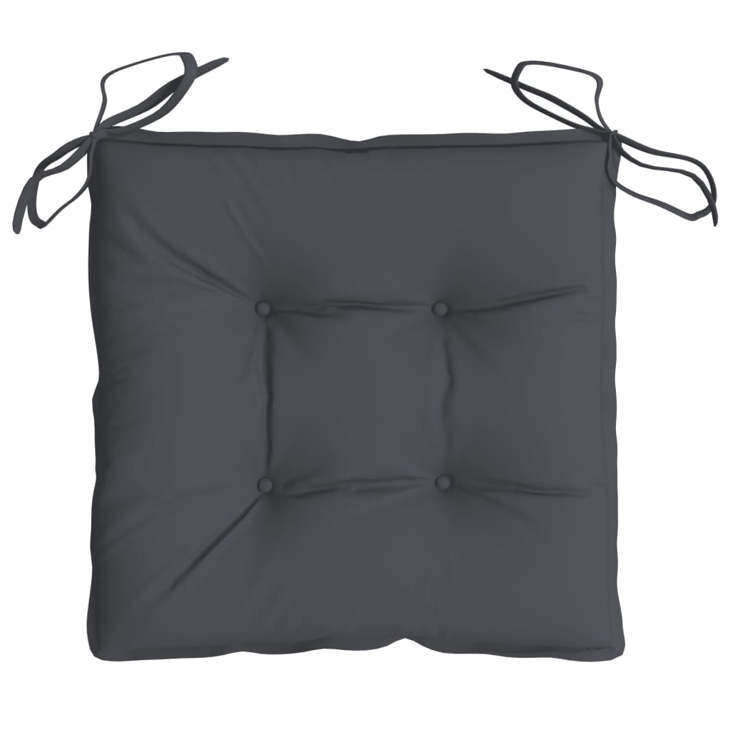 vidaXL Coussins de chaise 6 pcs Anthracite 40x40x7 cm Tissu Oxford