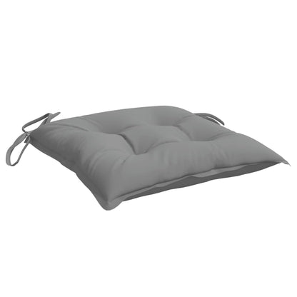 vidaXL Coussins de chaise 4 pcs Gris 40x40x7 cm Tissu Oxford