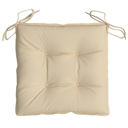 vidaXL Stuhlkissen 6 Stk. Beige 40x40x7 cm Oxford-Gewebe