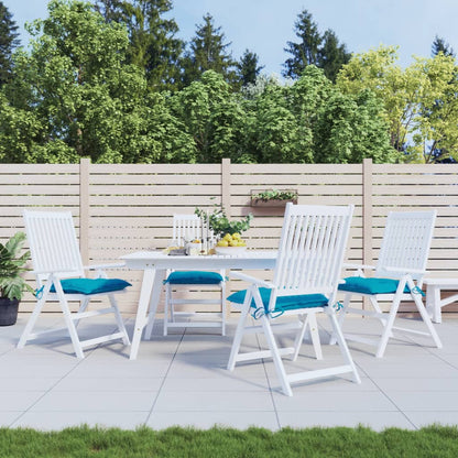 vidaXL Coussins de chaise 4 pcs Bleu clair 40x40x7 cm Tissu Oxford