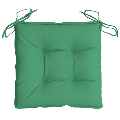 vidaXL Coussins de chaise 6 pcs Vert 40x40x7 cm Tissu Oxford