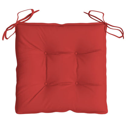 vidaXL Stuhlkissen 6 Stk. Rot 40x40x7 cm Oxford-Gewebe