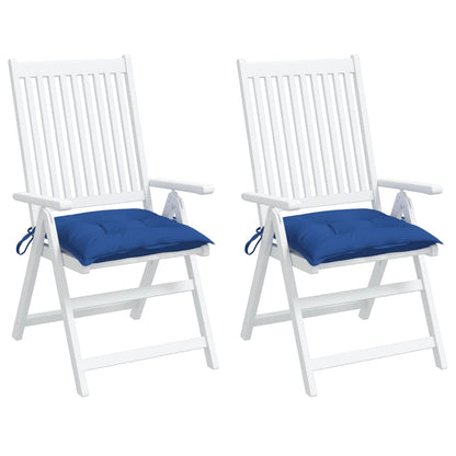 vidaXL Stuhlkissen 2 Stk. Blau 40x40x7 cm Oxford-Gewebe