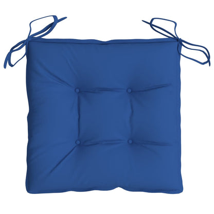 vidaXL Coussins de chaise 4 pcs Bleu 40x40x7 cm Tissu Oxford