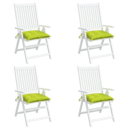 vidaXL Coussins de chaise 6 pcs Vert vif 40x40x7 cm Tissu Oxford