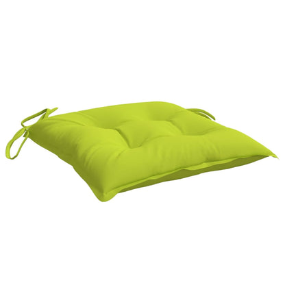 vidaXL Coussins de chaise 6 pcs Vert vif 40x40x7 cm Tissu Oxford