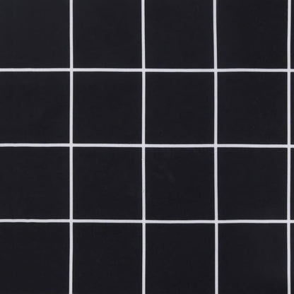 vidaXL Coussins de chaise 6 pcs Noir Motif à carreaux 40x40x7 cm Tissu