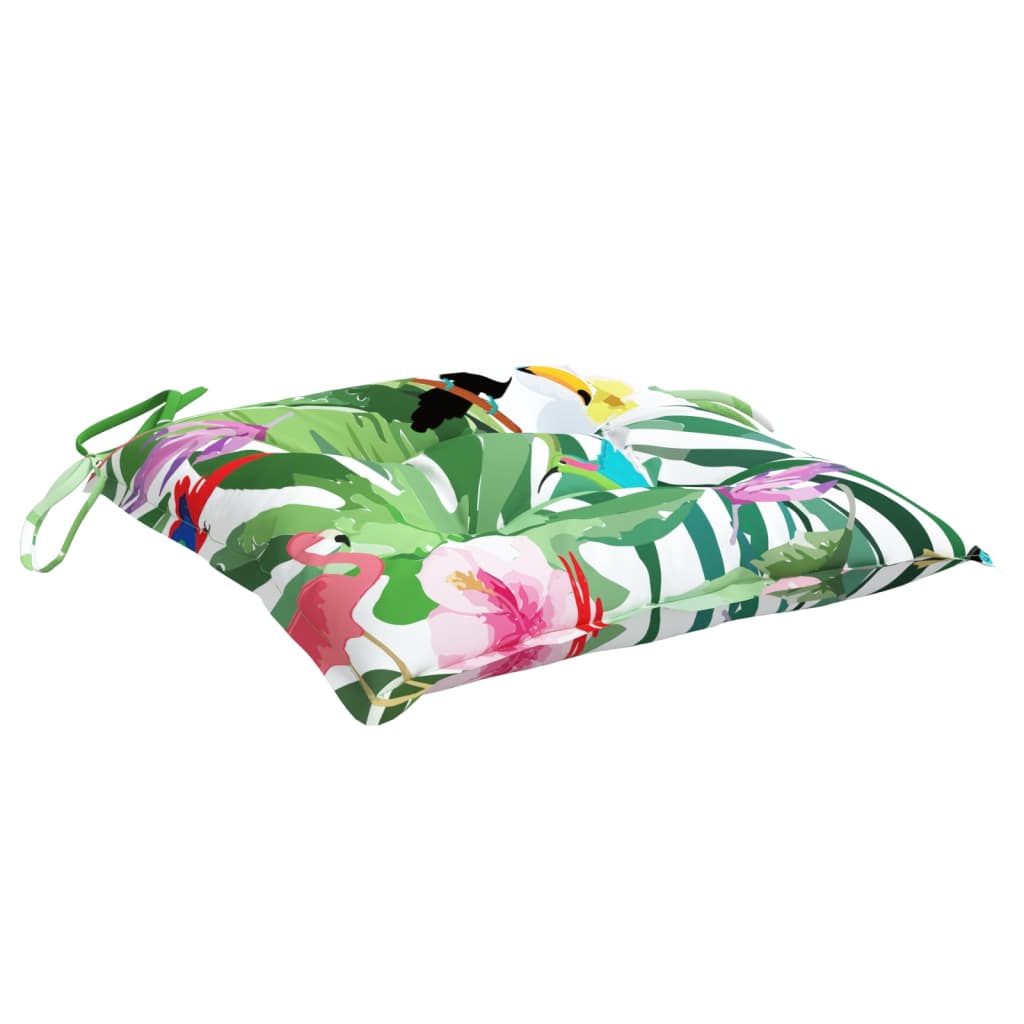 vidaXL Coussins de chaise 6 pcs Multicolore 40x40x7 cm Tissu