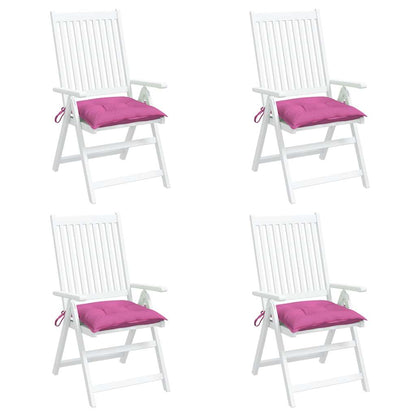 vidaXL Stuhlkissen 4 Stk. Rosa 40x40x7 cm Stoff