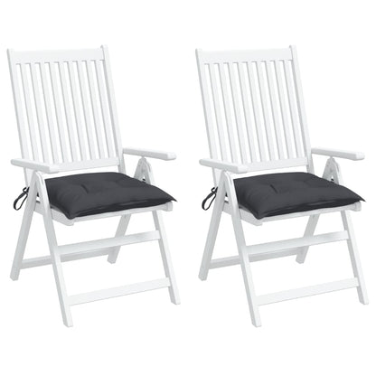 vidaXL Coussins de chaise 2 pcs Anthracite 50x50x7 cm Tissu Oxford