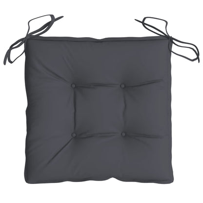 vidaXL Coussins de chaise 2 pcs Anthracite 50x50x7 cm Tissu Oxford