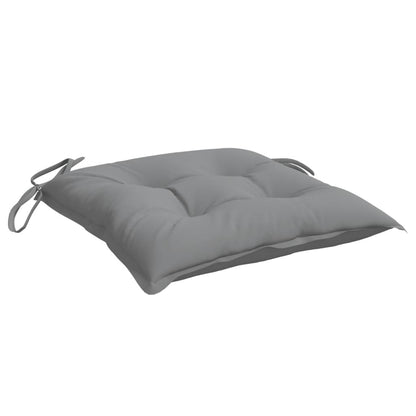 vidaXL Coussins de chaise 4 pcs Gris 50x50x7 cm Tissu Oxford