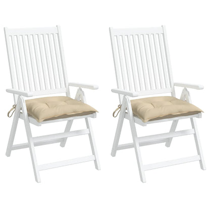 vidaXL Palettenkissen 2 Stk. Beige 50x50x7 cm Oxford-Gewebe